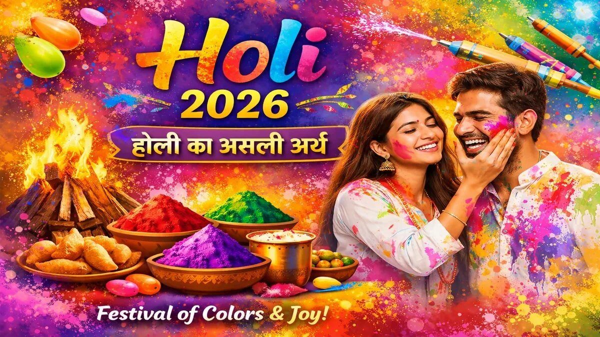 होली का असली अर्थ क्या है Holi 2026 celebration festival of colors in India