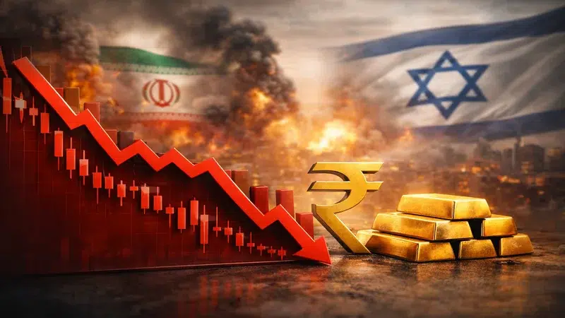 ईरान-इजरायल जंग से भारत के शेयर बाजार, रुपये और सोने पर असर