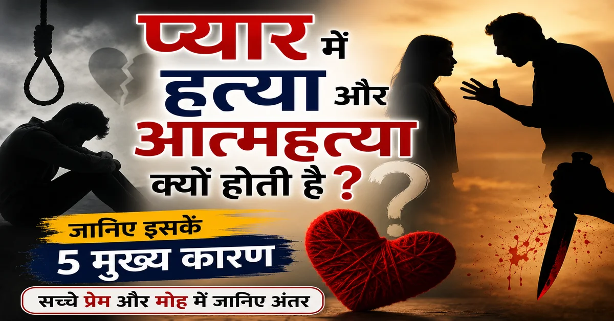 प्यार में हत्या और आत्महत्या क्यों होती है