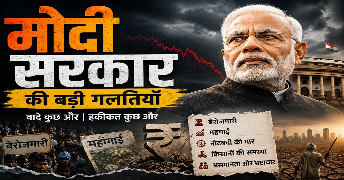 मोदी सरकार के 20 सबसे विवादित फैसले और घटनाएँ
