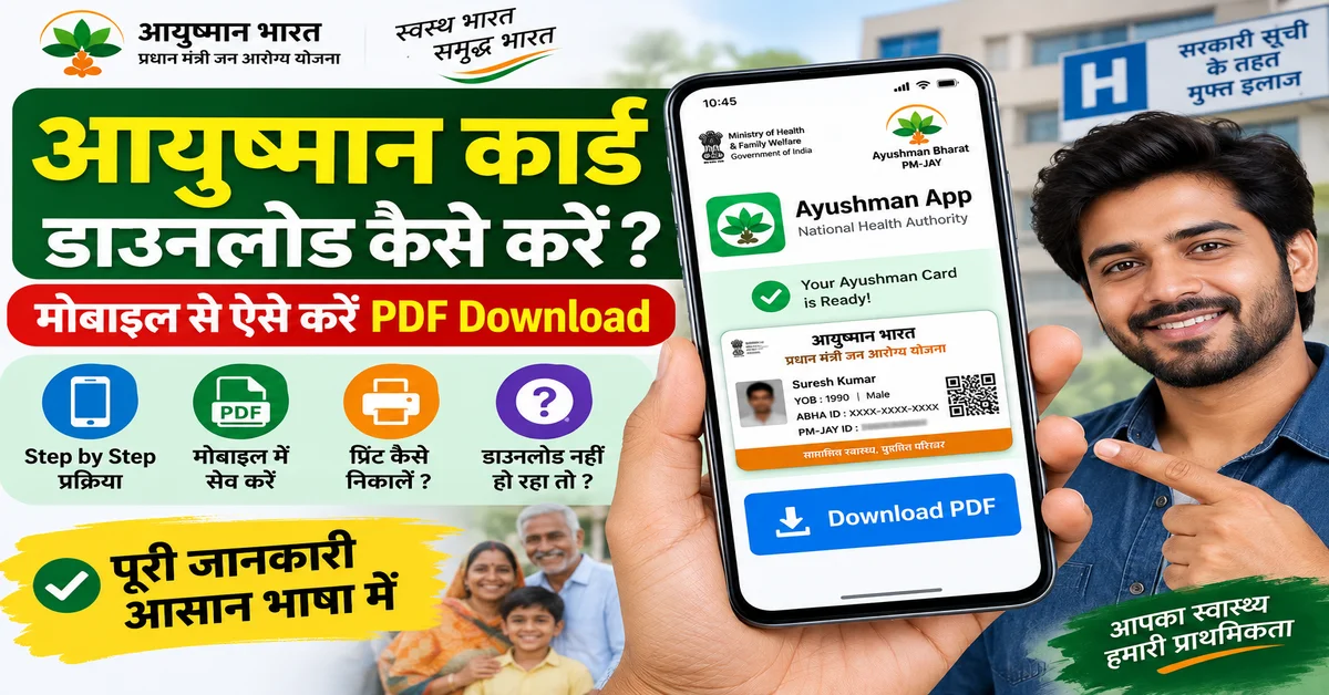 मोबाइल से आयुष्मान कार्ड डाउनलोड करने का तरीका