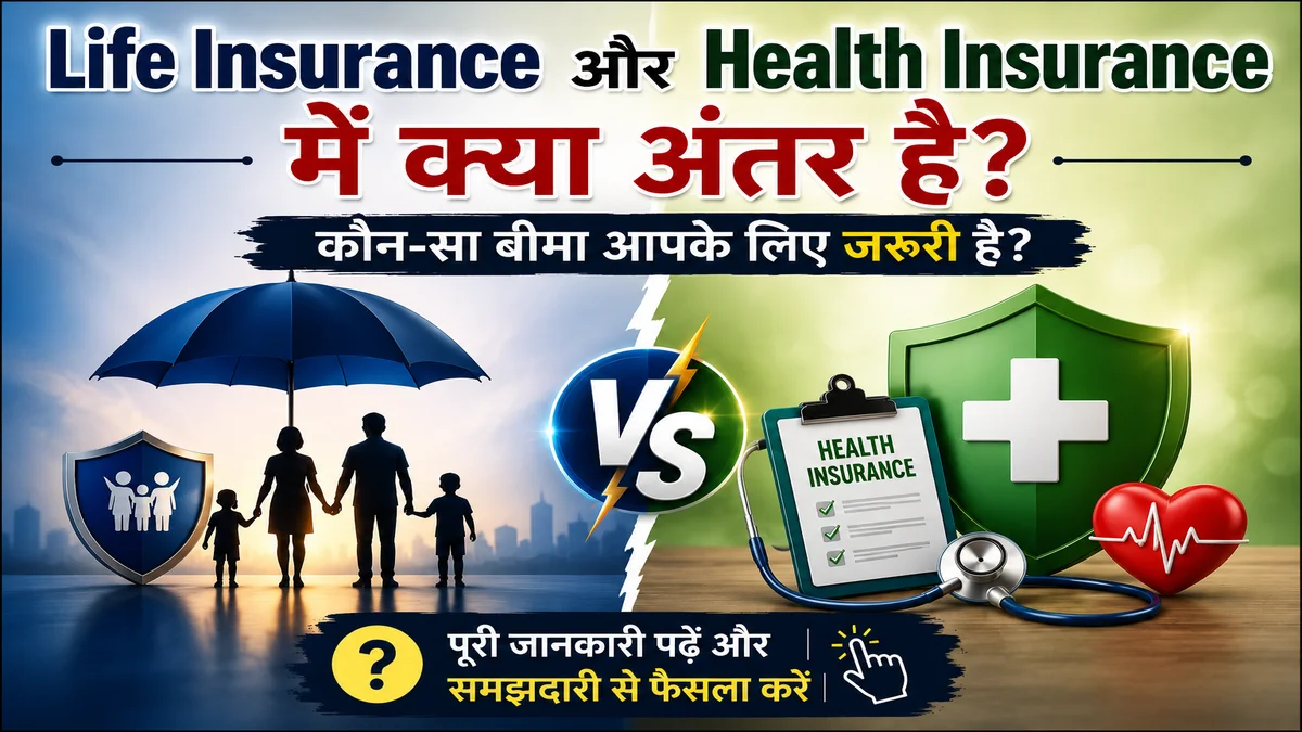 Life Insurance और Health Insurance में क्या अंतर है
