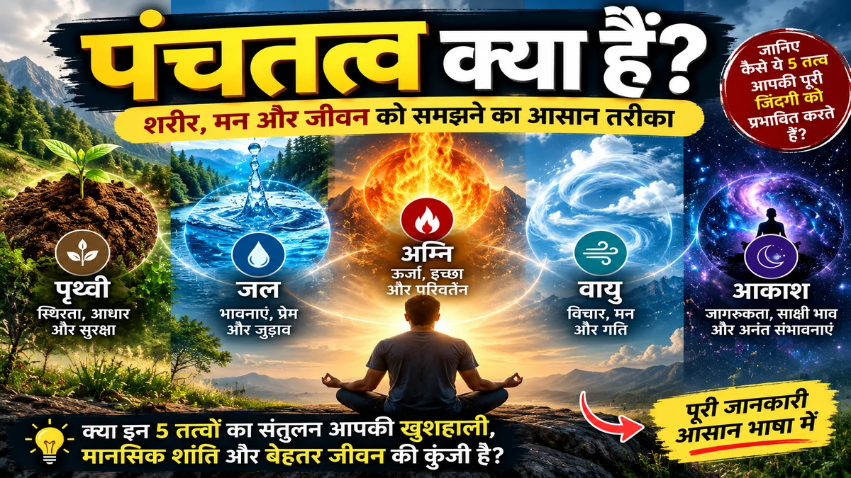 पंचतत्व क्या हैं पृथ्वी जल अग्नि वायु और आकाश