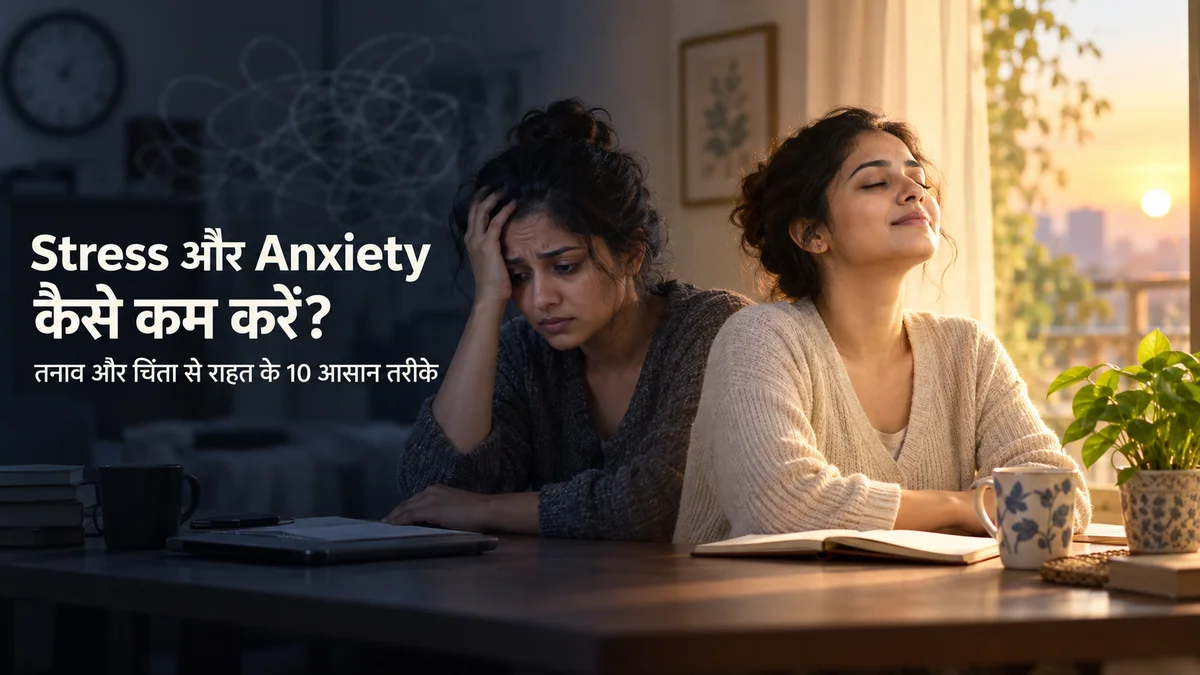 Stress और Anxiety कैसे कम करें